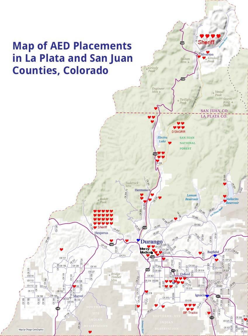 AED in La Plata and San Juan Counties